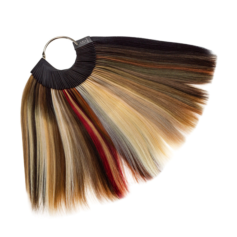 human hair color ring for matching extension colors